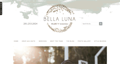 Desktop Screenshot of bellalunabridal.com